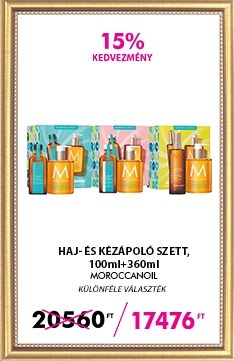 Haj- es kezapolo szett, 100ml+360ml, Moroccanoil, kulonfele valasztek