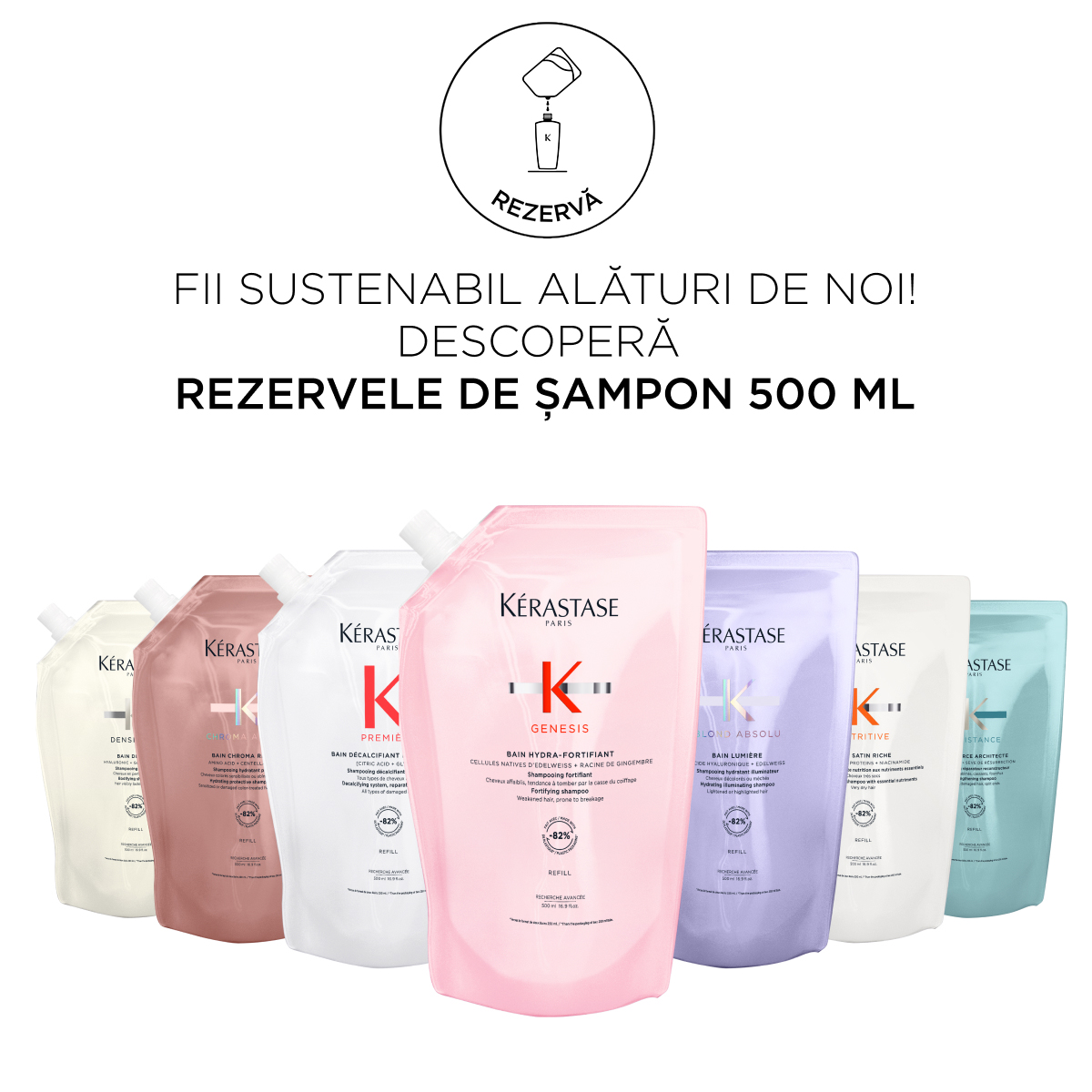 Rezerva sampon Kerastase Genesis Bain Hydra-Fortifiant 500ml