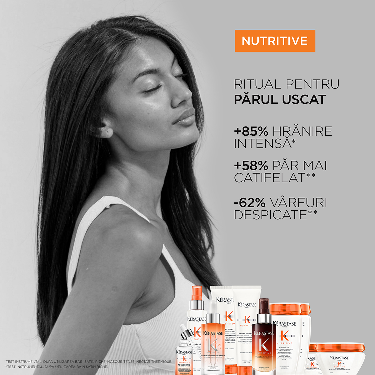 Sampon Kerastase Nutritive Bain Satin hidratant pentru par uscat 250ml