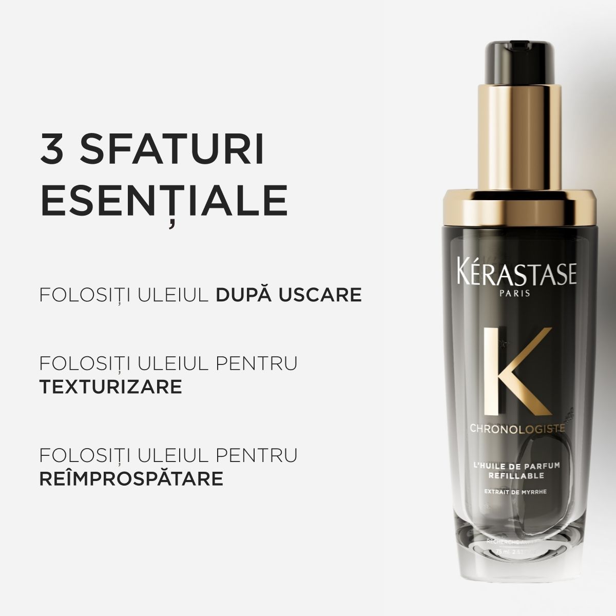 Ulei reincarcabil de par Kerastase Chronologiste Huile de Parfum 75ml