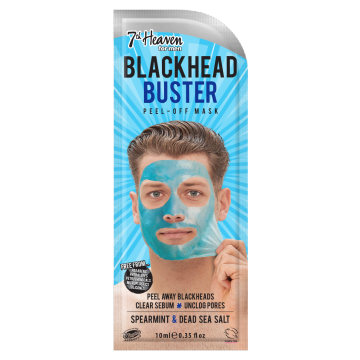 Masca de fata exfolianta 7th Heaven for Men, cu argila neagra si carbune activ, 10ml XpertBeauty