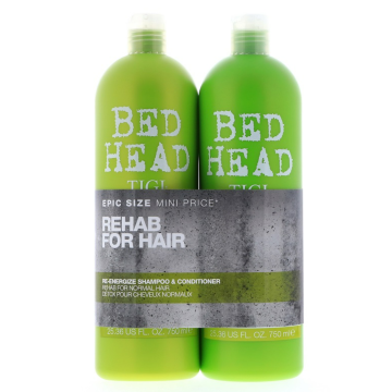 Set ingrijire Sampon + Balsam TIGI Tween Duos Bed Head Re-Energize, pentru par normal, 2x750ml