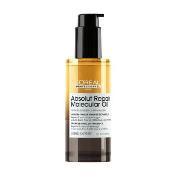 Двуфазно Масло за Коса L'oreal Professionnel Serie Expert Absolut Repair Molecular, Против Къдрене, 90мл