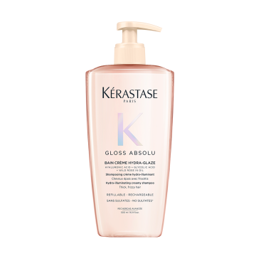 Kerastase Gloss Absolu Creme Hydra-Glaze Újratölthető sampon vastag, szöszösödésre hajlamos hajra 500ml