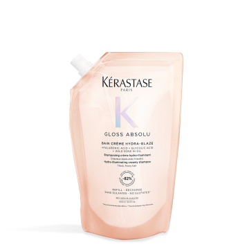 Kerastase Gloss Absolu Creme Hydra-Glaze Sampon utántöltő vastag, szöszösödésre hajlamos hajra 500ml
