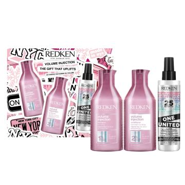 Redken Volume Injection Szett vékony, volumen nélküli hajra 2x300ml+150ml