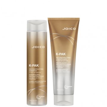 Pachet Joico K-Pak Reconstructing Duo, pentru par deteriorat, 300ml+250ml