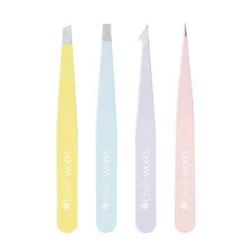 Set Brushworks 4 tipuri de pensete Mix XpertBeauty