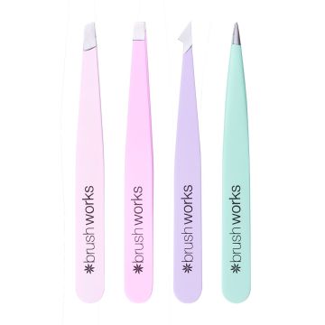 Set 4 tipuri de pensete Pastel Brushworks XpertBeauty
