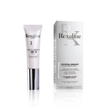 Fluid matifiant de fata SFP50+ Rexaline Crystal Bright, 30ml