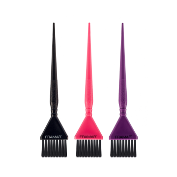 Set pensule mici Framar, cu peri accusoft pentru vopsit, 3buc. Xpert Beauty