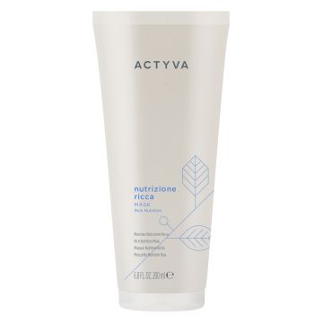 Masca de par Kemon Actyva Nutrizione Rich, pentru par foarte uscat, 200ml