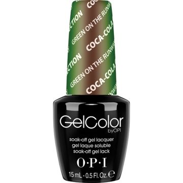 Opi Gelcolor Semipermanent Nail Polish Green On The Runway 15ml