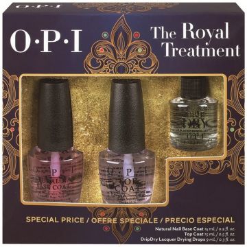 Opi Royal Treatment Base Coat+Top Coat+Drying Drops Kit