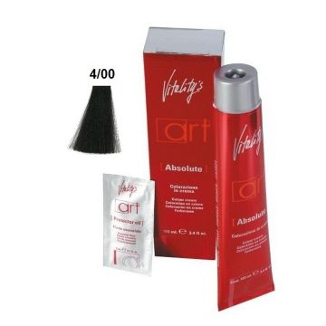 Vitality&#039;s Art Absolute permanent Hair Dye with ammonia 4.00 Chestnut Intense 100 ml