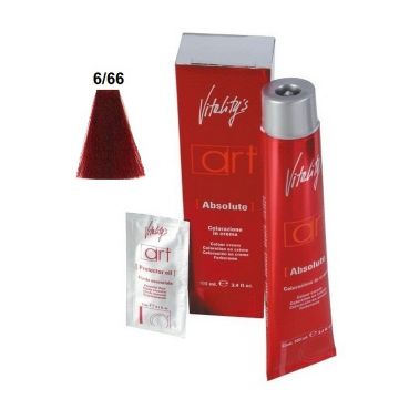 Vitality&#039;s Art Absolute permanent hair dye with ammonia 6.66 Red Vulcan 100ml
