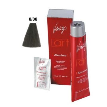 Vitality&#039;s Art Absolute Permanent Hair Dye with Ammonia 8.08 Natural Light Pearl Blonde 100ml