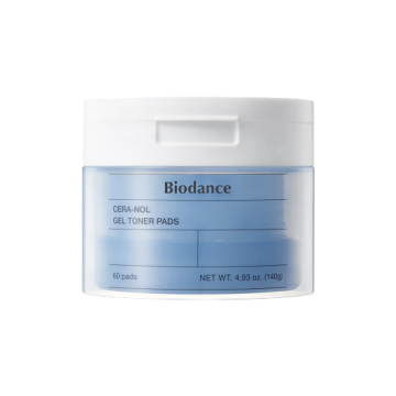 Dischete tonifiante Biodance CERA-NOL Gel Toner Pads, pentru hidratare cu ceramide, 60buc.