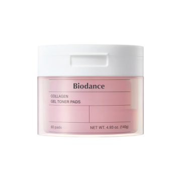 Dischete tonifiante Biodance Collagen Gel Toner Pads, pentru fermitatea porilor, 60buc.