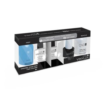 Kit CND Vinylux System Reinforce Prepack produse esentiale manichiura