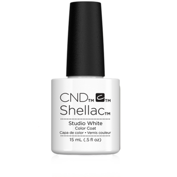 CND Shellac Semi-Permanent Nail Polish Jumbo Studio White 15ml
