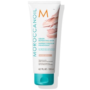 Masca de par nuantatoare Moroccanoil Rose Gold 200ml