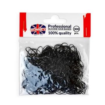 Elastice de par Ronney silicon negre 300 buc