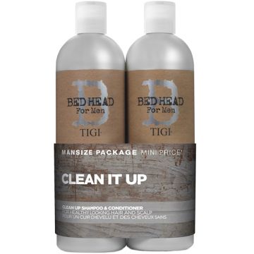 Tigi Bed Head Clean It UP for Men Duo Shampoo&amp;Conditioner 2x750ml