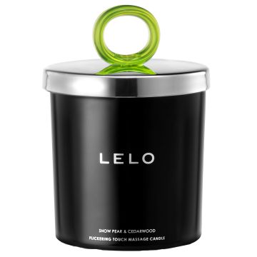Lumanare parfumata pentru masaj Lelo Snow Pear & Cedarwood 150g