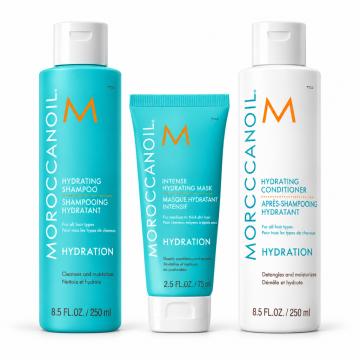 Pachet Moroccanoil Hydration Trio 2x250ml+75ml