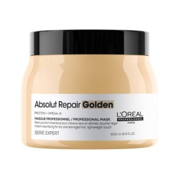 Златиста маска за коса L'Oreal Professionnel Serie Expert Absolut Repair 500мл