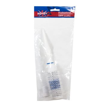 Perie de par rotunda Ronney Thermal Vented White 35mm