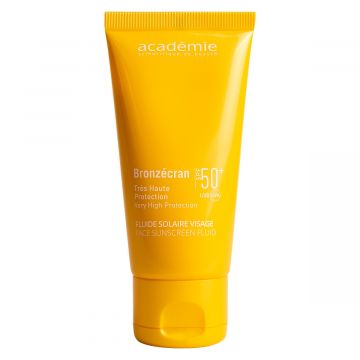 Fluid pentru fata cu protectie solara Academie Bronzecran Fluide Solaire Visage SPF50, 50ml Xpert Beauty