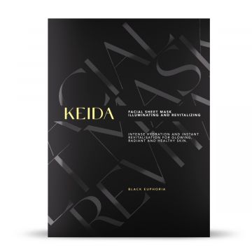 Keida Black Euphoria Ránctalanító szalvéta arcmaszk, hidratáló hatással 23ml