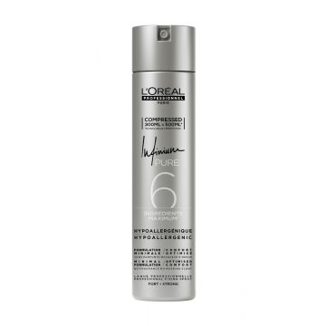 Fixativ profesional pentru mentinere puternica L’Oréal Professionnel Infinium Pure Strong, 300ml
