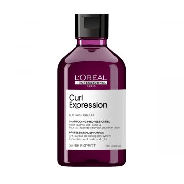 Sampon profesional sub forma de gel cu efect anti-depunere a reziduurilor L'Oréal Professionnel Serie Expert Curl Expression 300ml
