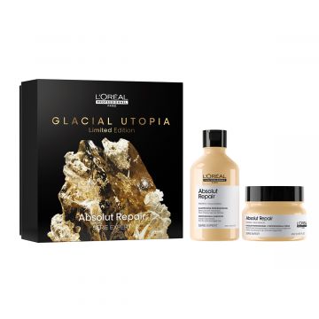 Комплект L'Oreal Professionnel Serie Expert Absolut Repair Duo Set, за Суха и Увредена коса, 300мл+250мл