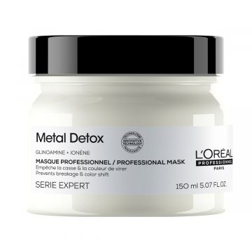 Masca de par L'Oreal Professionnel Serie Expert Metal Detox, cu sistem anti-depunere a metalelor, 150ml Xpert Beauty