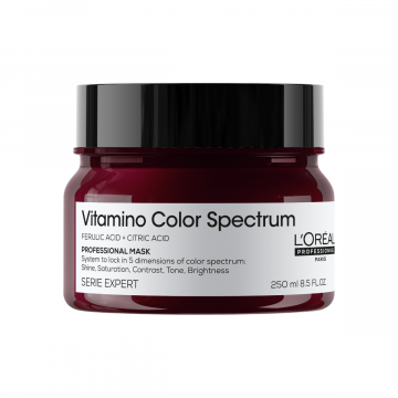Masca de par L'Oreal Professionnel Serie Expert Vitamino Color Spectrum, pentru intretinerea culorii, 250ml Xpert Beauty