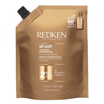 Шампоан пълнител Redken All Soft за суха коса 500мл