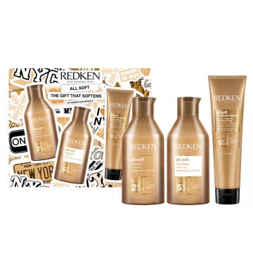 Комплект за суха коса Redken All Soft 2x300мл+150мл