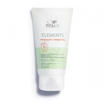 Wella Professionals Elements Pre-Shampooing Clay Hajápoló kezelés zsíros hajra, 70ml