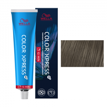 Wella Professionals Color Xpress Tartós hajfesték tőlenövés fedésére, Light Brown Ash 5/1, 60 ml