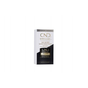 Top Coat lac semipermanent pentru unghii fara degresare CND SHELLAC NO-WIPE+  12.5ML XpertBeauty