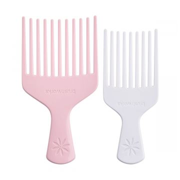 Set piepteni afro Brushworks pentru par gros si cret 2buc. Xpert Beauty