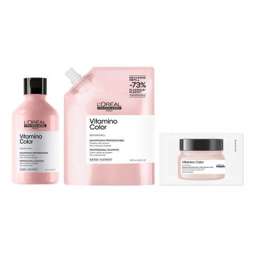 Kомплект L'Oreal Professionnel Serie Expert Vitamino Color Duo, за Боядисана Коса, 500 мл + 300 мл