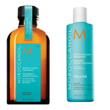 Pachet Moroccanoil Tratament  Original + Sampon Extra Volume 100ml+250ml