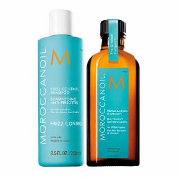 Pachet Moroccanoil Tratament Original + Sampon Frizz Control 100ml+250ml Xpert Beauty