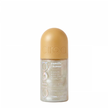 Масло за тяло Ciroa Vanilla-Icious, с блестящи частици, 150 мл