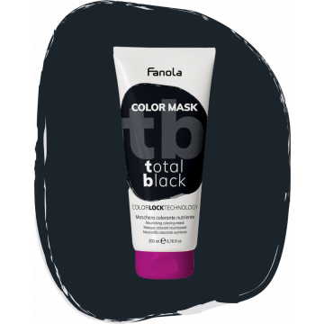 Masca Coloranta neagra Fanola Color Total Black, 200ml